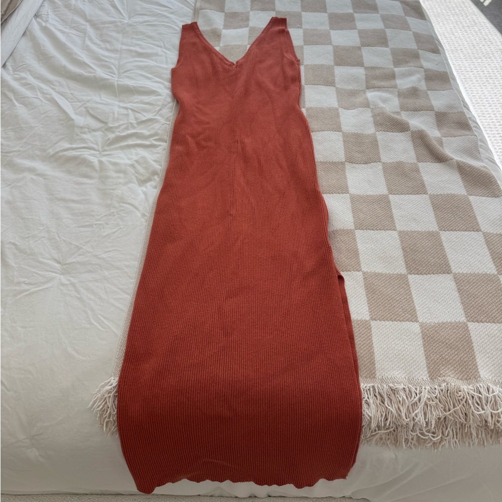 House of Harlow 1960 Terracotta Knit Dress